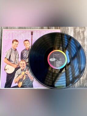 Vintage Vinyl String Along With The KINGSTON TRIO Record Album LP
